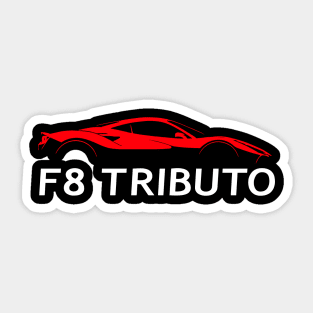 F8 Tributo Silhouette Sticker